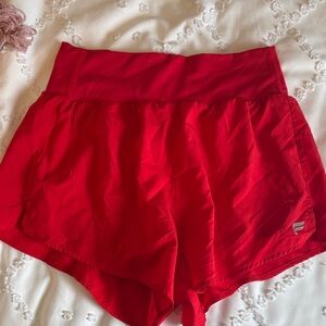 Fabletics Vibrant Red Athletic Shorts